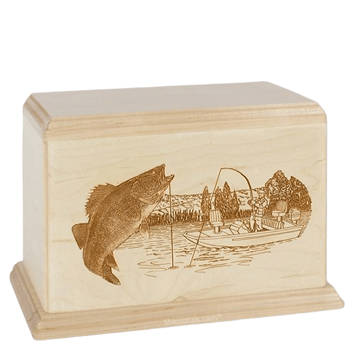 Trout Companion Maple Wood Urn