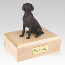 Weimaraner Bronze X Large Dog Urn