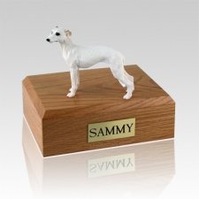 Whippet White Dog Urns