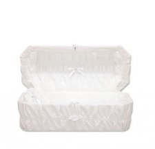 White Reverie Premie Child Casket