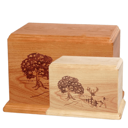 Whitetail Wood Urns