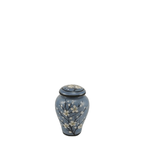 Winter Blossom Ceramic Keepsake Urn
