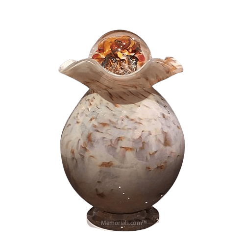 Wood Glass Cremation Urn