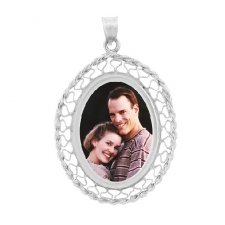 Woven Silver Photo Jewelry