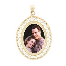 Woven Yellow Gold Photo Jewelry