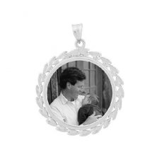 Wreath White Gold Etched Jewelry