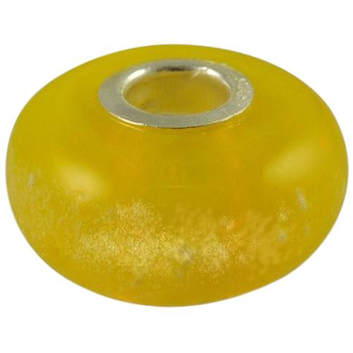 Yellow Elegance Cremation Ash Bead