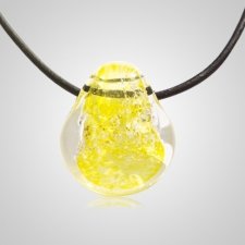 Yellow Memory Glass Pendants