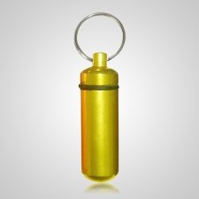 Yellow Pet Keepsake Keychain