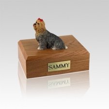 Yorkshire Terrier Brown Small Dog Urn