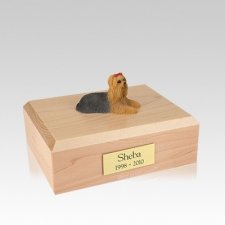 Yorkshire Terrier Laying Medium Dog Urn