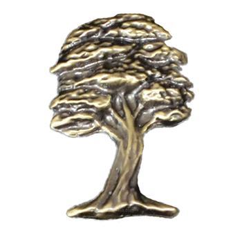 Antique Gold Oak Tree Emblem