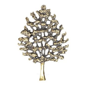 Antique Gold Tree Of Life Emblem 