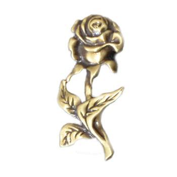 Antique Gold Rose Emblem