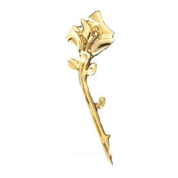 Gold Single Rose Emblem