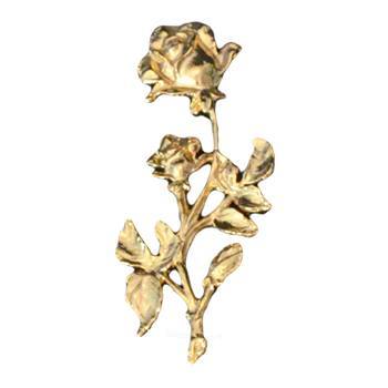 Gold Double Rose Emblem