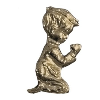 Antique Gold Boy Emblem