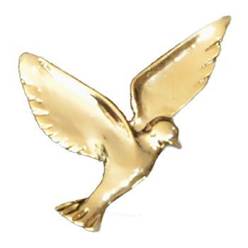 Gold Small Dove Emblem