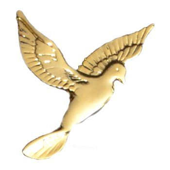 Gold Flying Dove Emblem