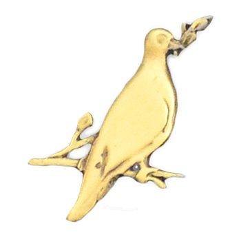 Gold Peace Dove Emblem