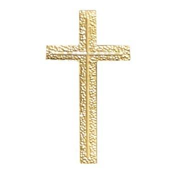 Gold Textured Cross Emblem
