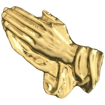 Gold Praying Hands Emblem