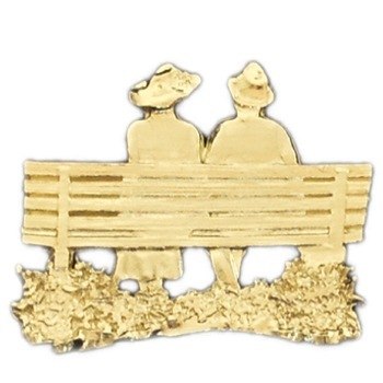 Gold Bench Couple Emblem