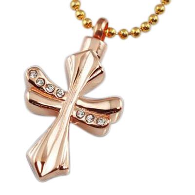 Fleur Cross Cremation Jewelry II