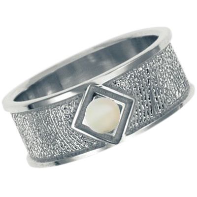 Opal 14k White Gold Ring Print Keepsake