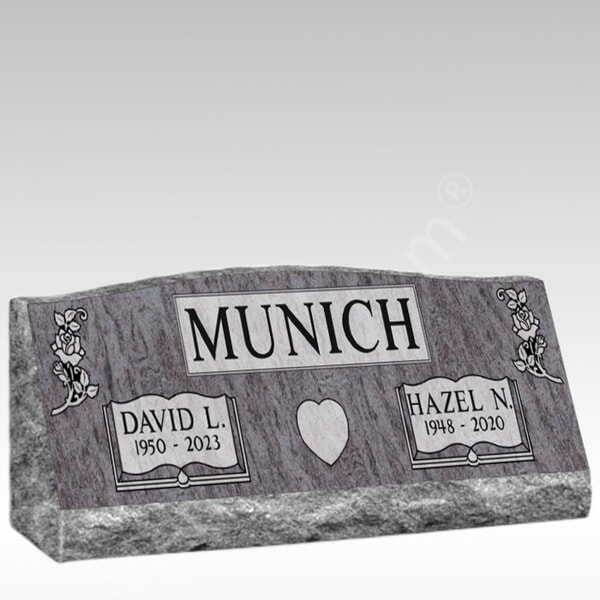 A Forever Love Cemetery Slant Gravestones