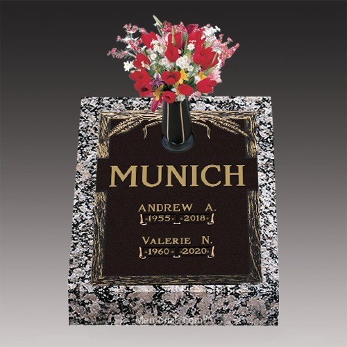 A Life Remembered Deep Bronze Headstone 24 x 30