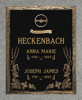 A Life Remembered Deep Bronze Headstone 24 x 30
