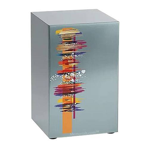 Abstract Niche Metal Urn