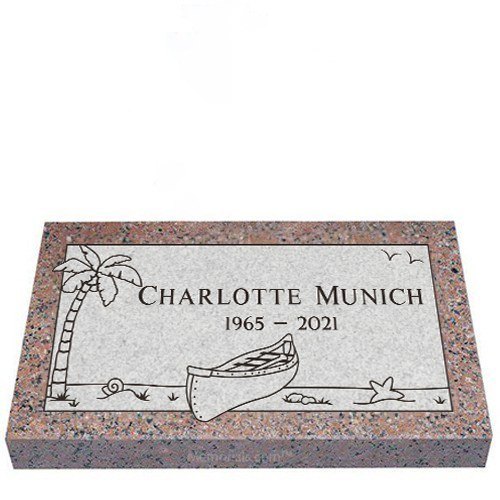 Adventures Together Granite Grave Marker 20 x 10