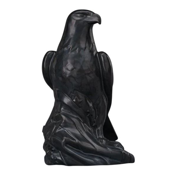 American Bald Eagle Black Ceramic Urn