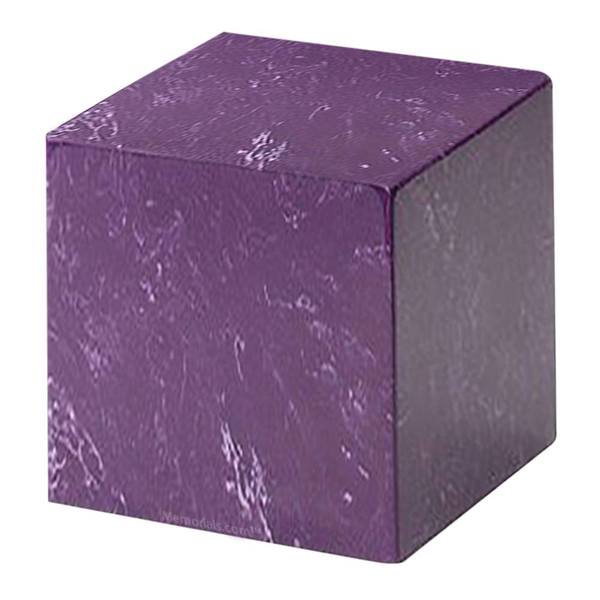Amethyst Cube Keepsake Cremation Urn