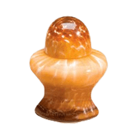 Orange Glass Keepsake Cremation Urn