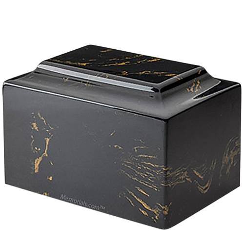 Angel Black and Gold Child Urn