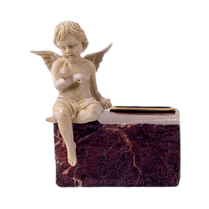 Infant Ruby Marble Angel Urn