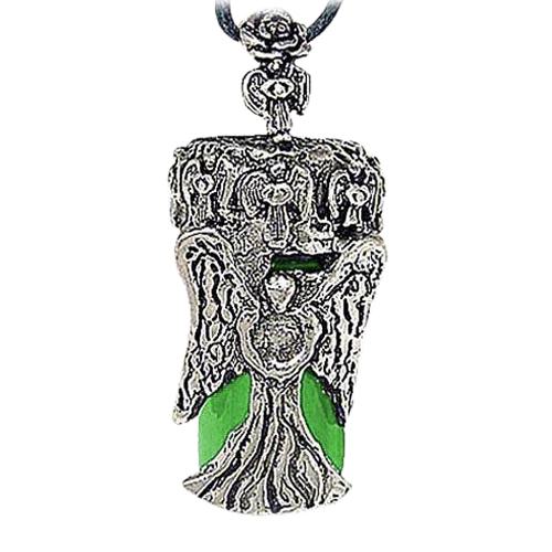 Angel Green Urn Cremation Necklace