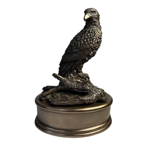 Antique Bronze Eagle Keepsake Urn