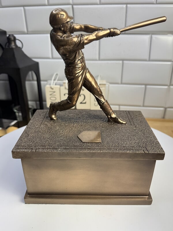 Antique Home Run Baseball Cremation Urn