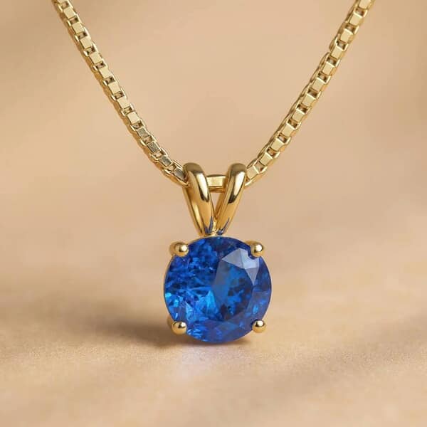 Antique Sea Blue Cremation Diamond Necklace