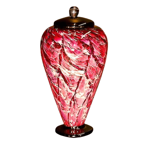 Lava Ruby Glass Cremation Urn