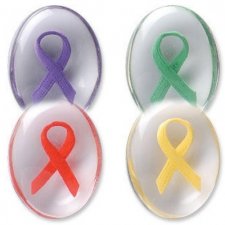 Awareness Mixed Ribbon Comfort Stones