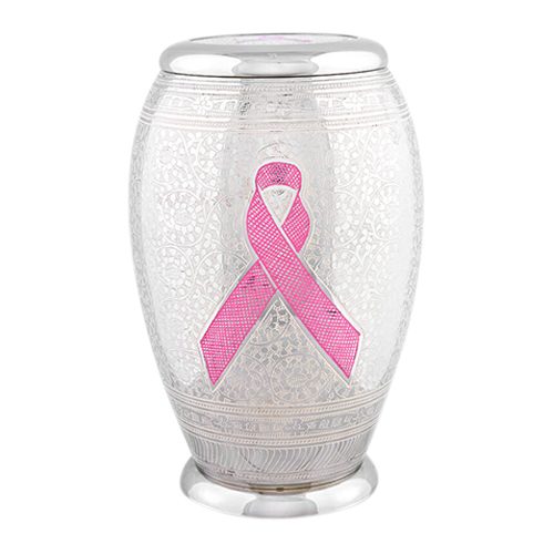 Awareness Pink Ribbon Cremation Urn