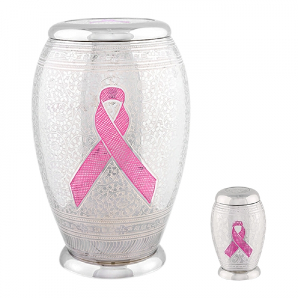 Awareness Pink Ribbon Cremation Urns 