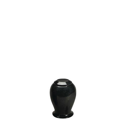 Black Night Small Marble Cremation Urn