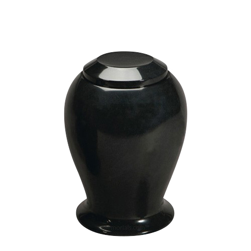 Black Night Medium Marble Cremation Urn