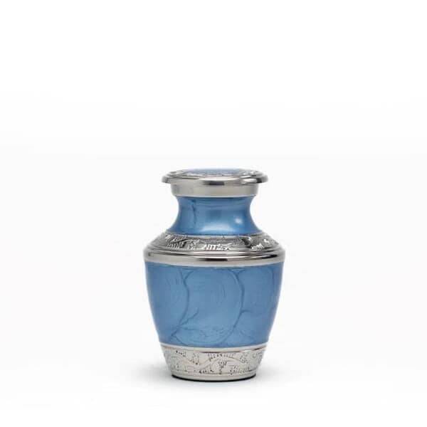 Baby Blue Keepsake Cremation Urn